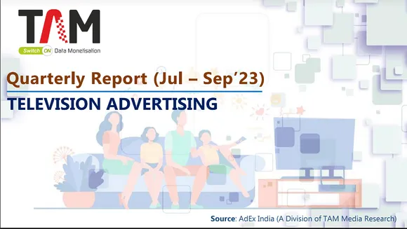 Ad volumes on Television grew by 5% in Apr-Jun’23 : TAM AdEx Report 