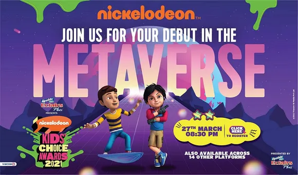 Nickelodeon announces the Metaverse awards screening experience in India with Nickelodeon Kids’ Choice Awards 2021