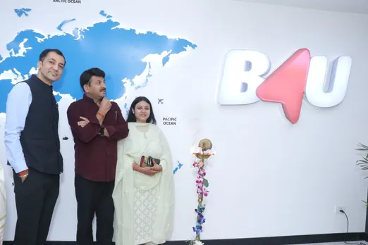 Manoj Tiwari inaugurates B4U’s new North office