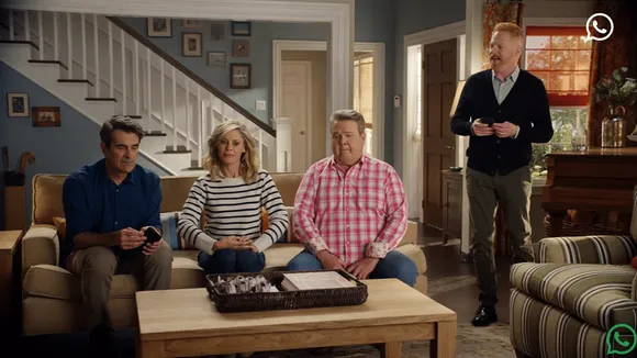 WhatsApp reunites Modern Family in a new ad taking on the iPhone's Group Chat