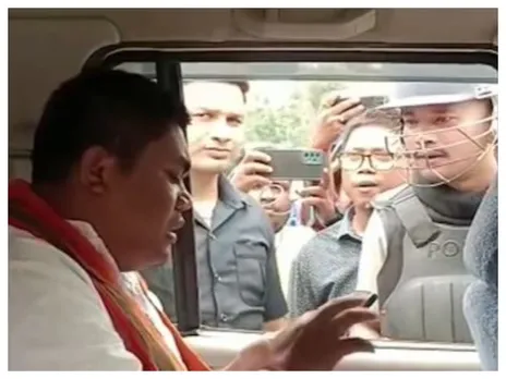 অগ্নিগর্ভ কালিয়াগঞ্জ, ঢুকতে পারলেন না BJP বিধায়ক