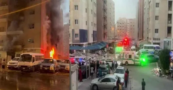 Building owned by Malayali catches fire in Kuwait; 41 including 5 Keralites  killed | Kuwait Fire | Kuwait Mangaf | Kuwait Fire Accident