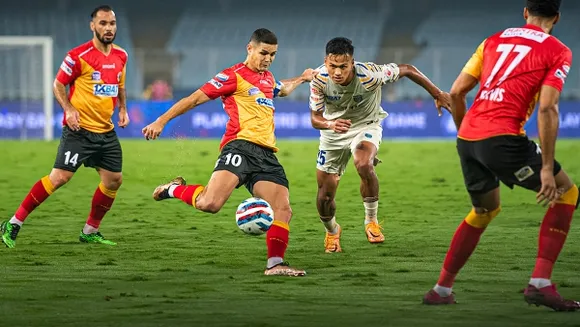 ISL 2023-24 East Bengal vs Hyderabad FC Highlights: EBFC 2 - 1 HFC at FT,  Cleiton seals the victory goal for the Red and Gold - myKhel