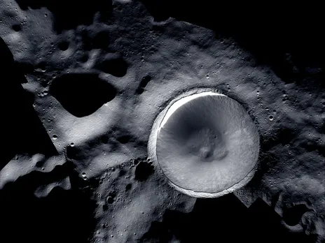 NASA shares unprecedented view of moon's south pole region