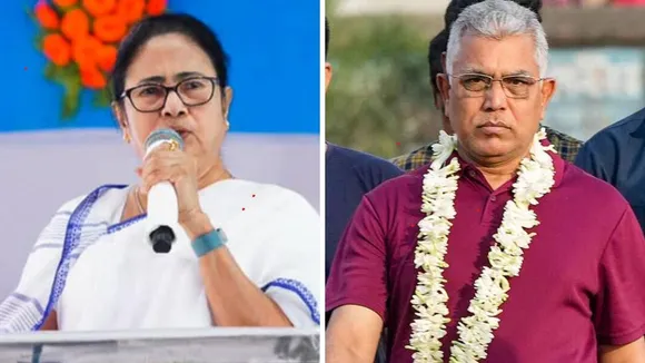 Mamata Banerjee on Dilip Ghosh: কেন সরানো হল? দিলীপ ঘোষকে নিয়ে প্রশ্ন  তুললেন মমতা - Bengali News | Mamata Banerjee raises question why Dilip Ghosh  replaced as BJP candidate in Medinipur |
