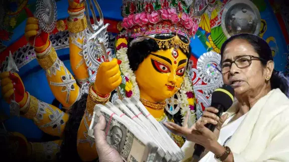 Durga Puja : 'জ্যান্ত দুর্গা'কে হত্যার প্রতিবাদ! মুখের ওপর সরকারি অনুদান  ফেরালেন মহিলা পুজো কমিটি