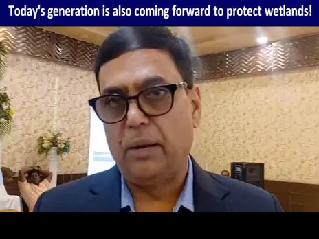 Today's generation also coming forward to protect wetland! WBPCB Member Secretary is happy