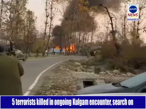 5 terrorists killed in ongoing Kulgam encounter, search on