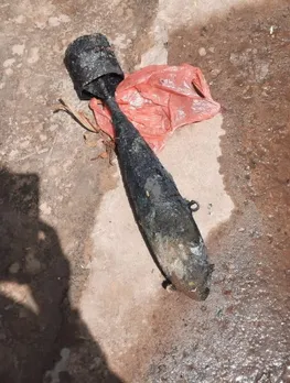 old mortar shell recovered from the ground floor!