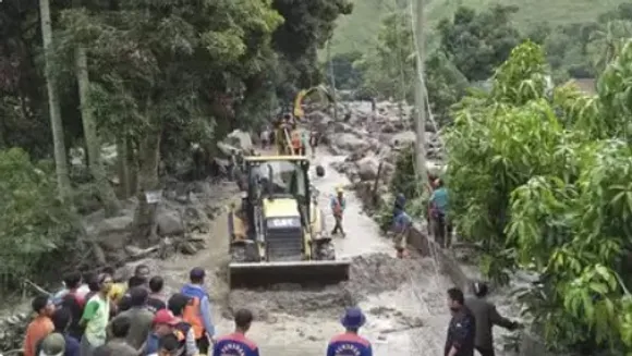 one dead and 11 missing in flash floods around indonesia lake toba