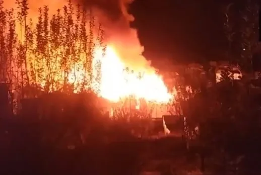 Houses caught fire in the bhaderwah area