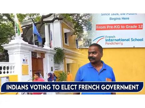Indians voting to elect French government