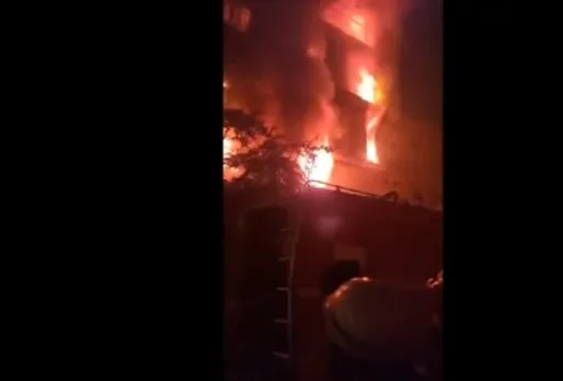 Fire breaks out at a factory in delhi