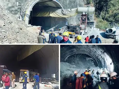 Chief Minister visits the site of the tunnel accident, Modi observes the situation