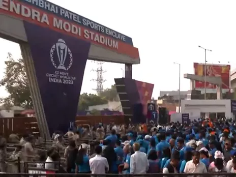 Crowd outside the stadium! Excitement is high