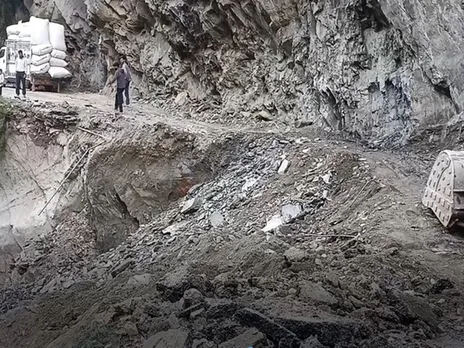 Landslide in Jammu and Kashmir's Ramban district due to incessant rains