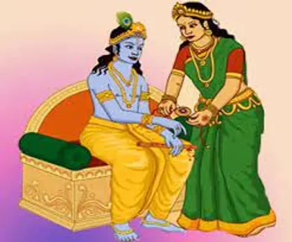 The story of Krishna and Draupadi on Rakhi Purnima