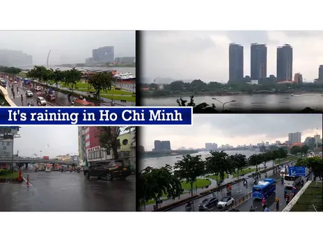 It's raining in Ho Chi Minh