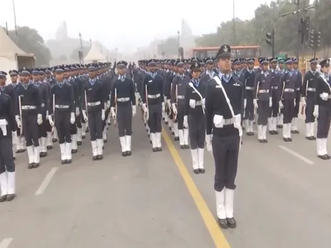 Republic Day 2024: A parade rehearsal underway at Kartavya Path