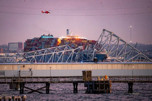 Baltimore Francis Scott Key Bridge Collapses After Being Hit By Container  Ship - Bloomberg