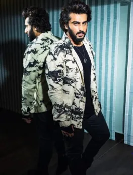 Arjun Kapoor in printed jacket for the promotion of ek villain returns