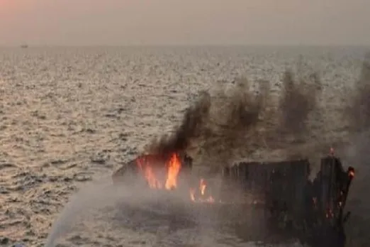 Speedboat catches fire in mid-sea, 20 dead