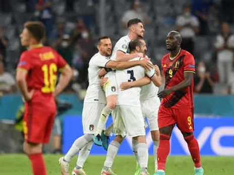 Italy edge Belgium 2-1 in a thriller to reach semis