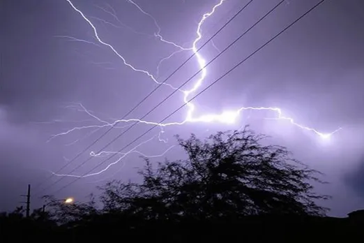 Storm damage in Bihar during a rainy season