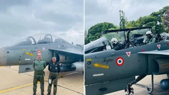 Indian Air Force chief Vikram Ram Chaudhary conducts exercise in Tejas