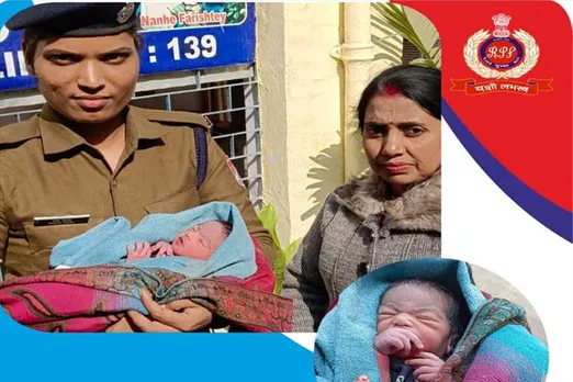 RPF rescued a newborn girl child abandoned at railway station