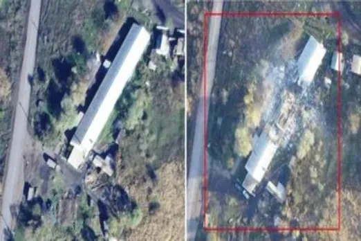 Ukrainian forces attack Russian barracks