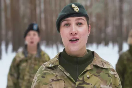 NATO soldiers sing Ukrainian carols at Christmas