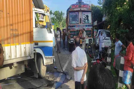 Horrible road accident in Krishnadevpur, Kalna