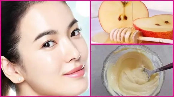 Face pack made of apples will make your cheeks work