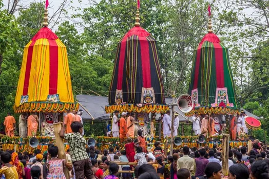 Ratha-yatra celebrations in Mayapur