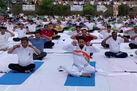 Anurag Thakur celebrated World Yoga Day
