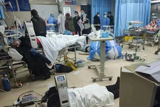 China: There are no more beds in the hospital, elderly are starting to lie on the floor