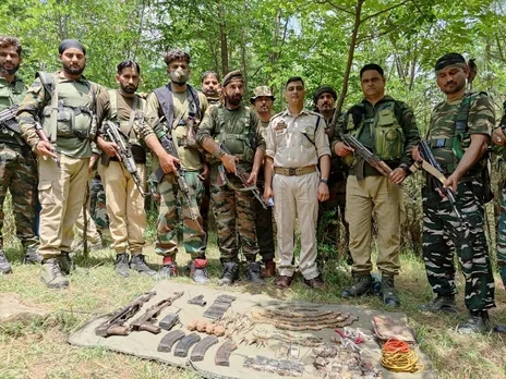 Arms & ammunitions  recovered in Poonch