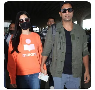 Katrina Kaif and Vicky Kaushal spotted at the Airport