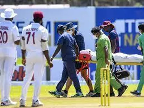 Caribbean cricketer is injured by cricket ball