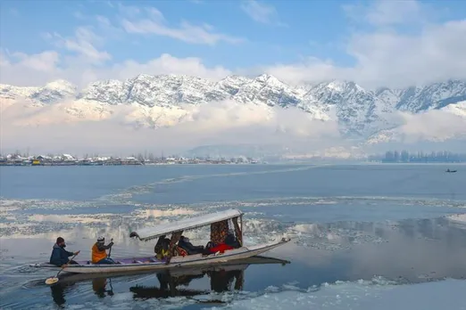 Ice Flows Out Of Pipes In Kashmir, Parts Of Iconic Dal Lake Freeze