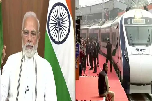 PM Modi flags off Howrah-NJP route Vande Bharat express train