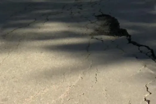 Many roads are witnessed cracks due to landslides in Joshimath