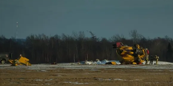 GANDER AIRPORT IN NEWFOUNDLAND And LABRADOR,CANADA, CLOSED AFTER CORMORANT HELICOPTER CRASH