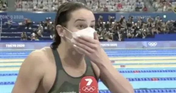 F**k yeah, I broke the Olympic record : Kaylee McKeown live on television