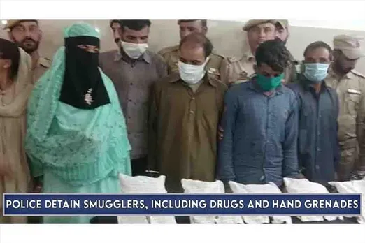 Poonch police detain smugglers, including drugs and hand grenades
