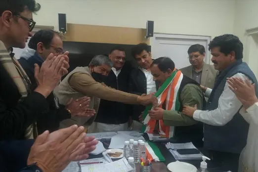 The expelled BJP minister joined the Congress