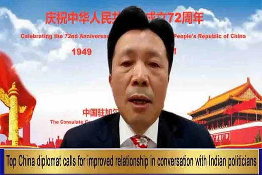 Top China diplomat calls for improved relationship in conversation with Indian politicians
