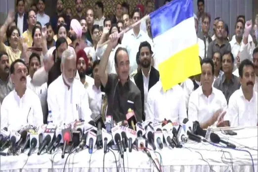 Golam Nabi Azad unveiled the flag of the new party