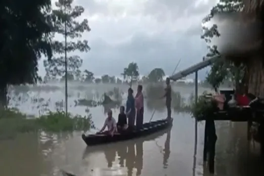 Heavy flood hits Assam, 200 family effected